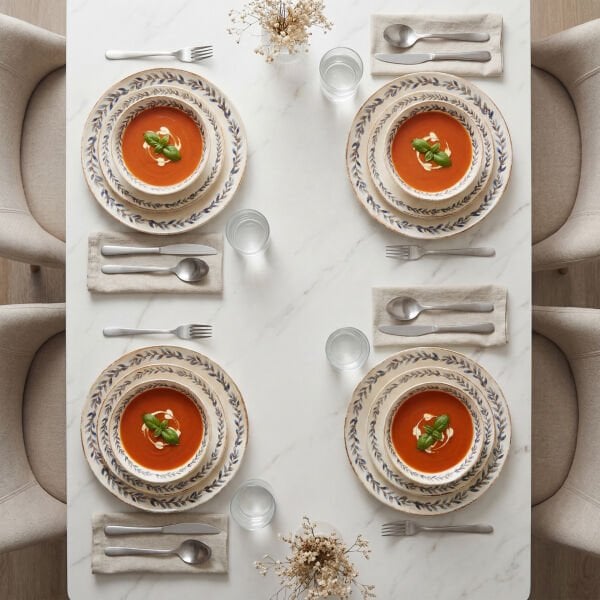 Güral Porselen  Atina 24 Parça Yemek Takımı DG 48437