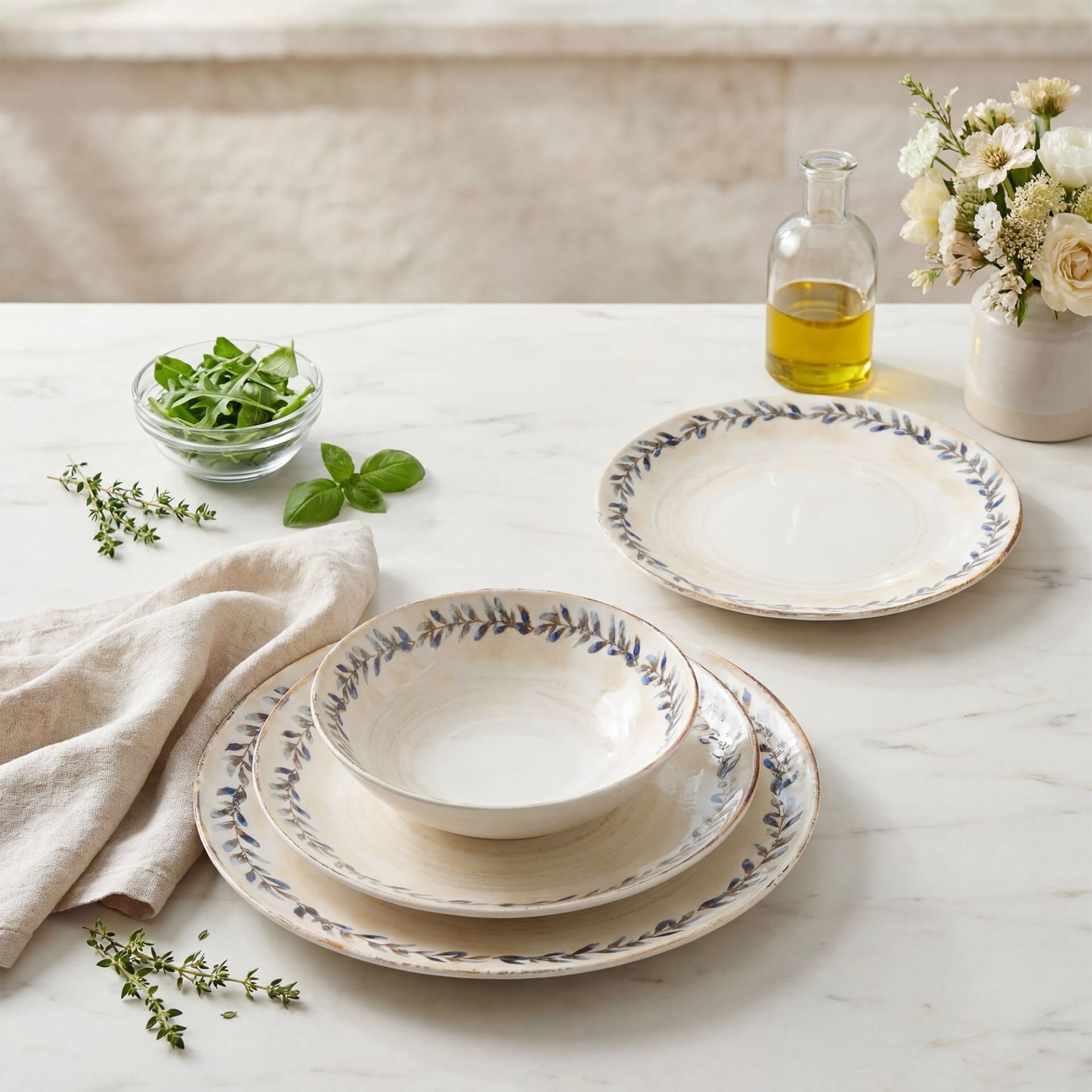 Güral Porselen  Atina 24 Parça Yemek Takımı DG 48437