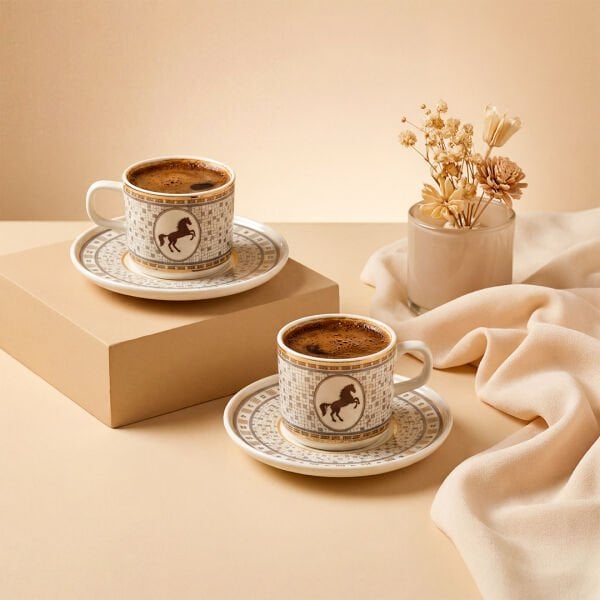 Fecra Imperium 4 Parça Kahve Fincan Takımı