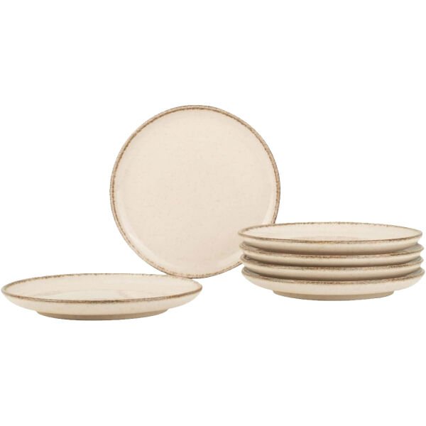 Kütahya Porselen Moderna 6 Parça 15cm Pasta Tabağı Tarçın
