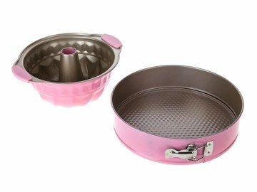 Biev HPY002 // Pembe 2li Kek Kalıbı Seti 28