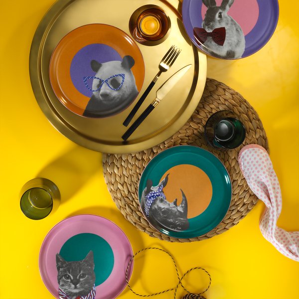 Porland Pretty Animals 4 Parça Pasta Takımı