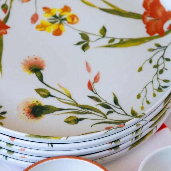 Kütahya Porselen Moderna Fiore 14 Parça 6 Kişilik Kahvaltı Takımı