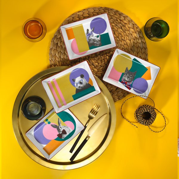 Porland Pretty Animals 12 Parça Kahvaltı ve Sunum Seti