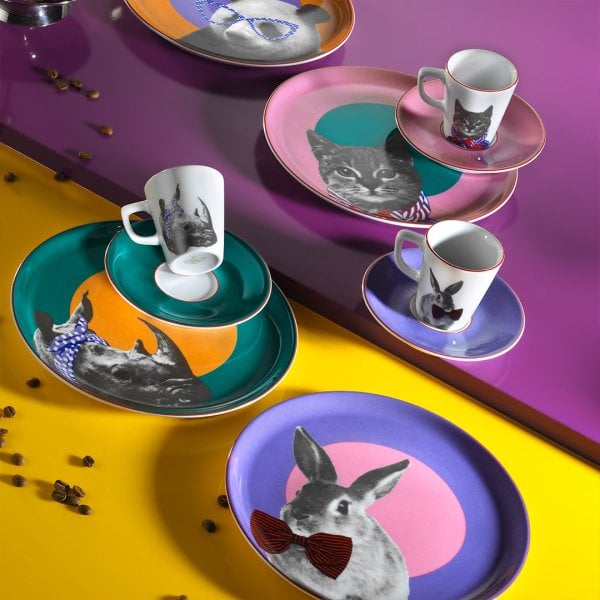 Porland Pretty Animals 12 Parça Kahve ve Pasta Servis Seti