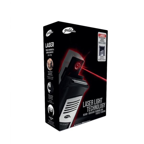 GoldMaster Laser Profesyonel Lazer Işığıyla Ayarlanabilir Saç Sakal Şekillendirme Makinesi GM7181
