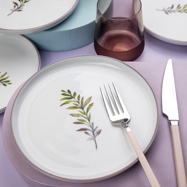 Kütahya Porselen Moderna 6 Kişilik 19 Cm Pasta Takımı Comfort