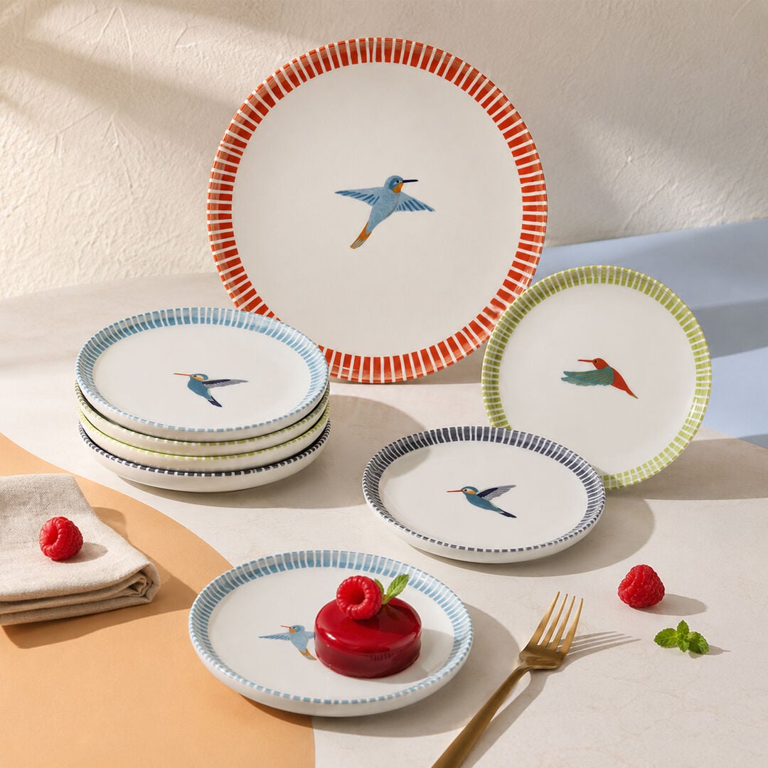 Kütahya Porselen Colibri 7 Parça Pasta Takımı