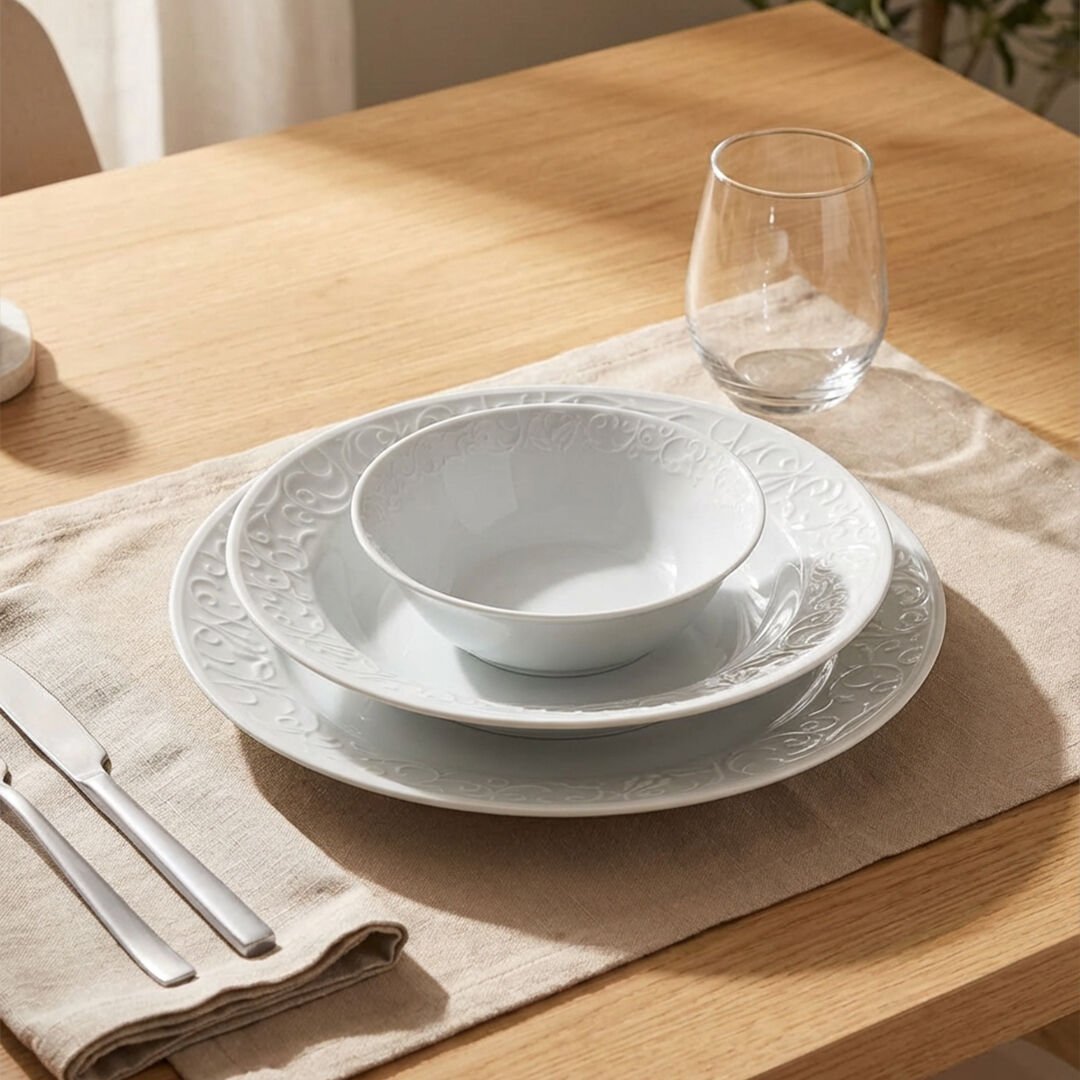 Güral Porselen Bahar Dalı 18 Parça 6 Kişilik Yemek Takımı