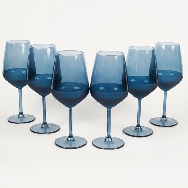 Rakle Matte 6'lı Su Kadehi Seti Mavi