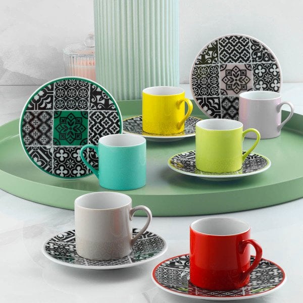 Kütahya Porselen Rüya 12 Parça Kahve Fincan Takımı 11336