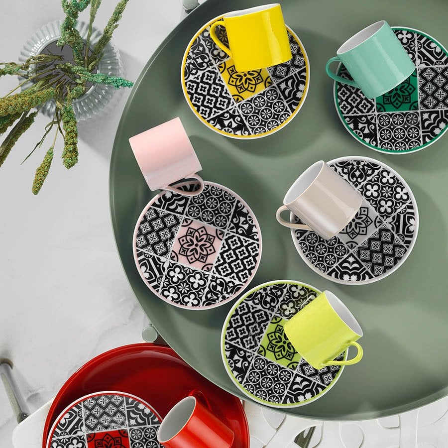 Kütahya Porselen Rüya 12 Parça Kahve Fincan Takımı 11336