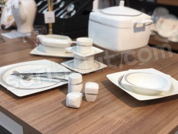 Rüzgar Platin 86 Parça 12 Kişilik Yemek Takımı