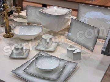 İnci 86 Parça 12 Kişilik Yemek Takımı