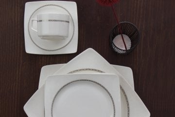 Porland Elegance Platinum 86 Parça 12 Kişilik Yemek Takımı