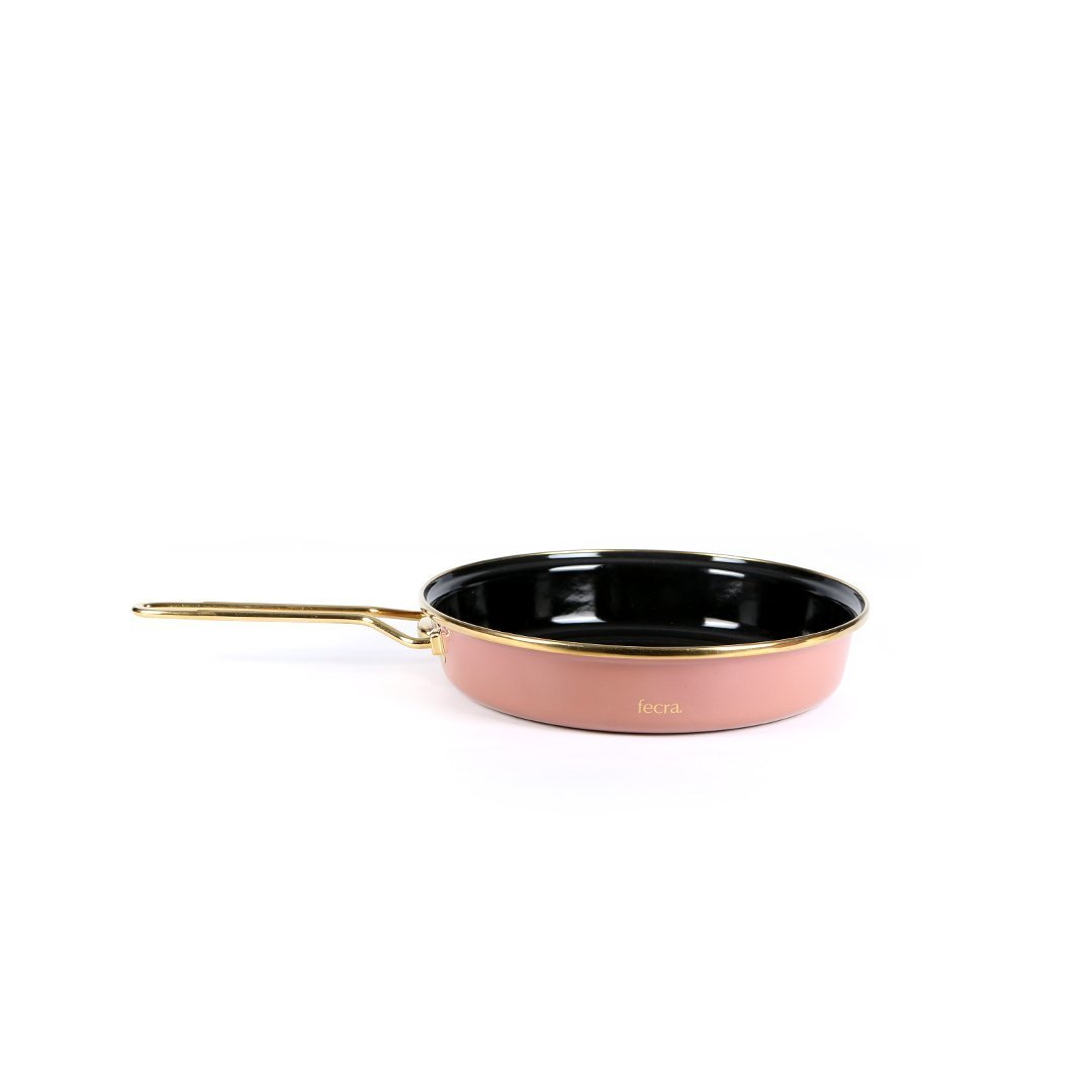Fecra Emaye 26 cm Şef Tava Rose Gold