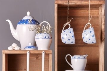 Jean 44 Parça 6 Kişilik Kahvaltı Takımı