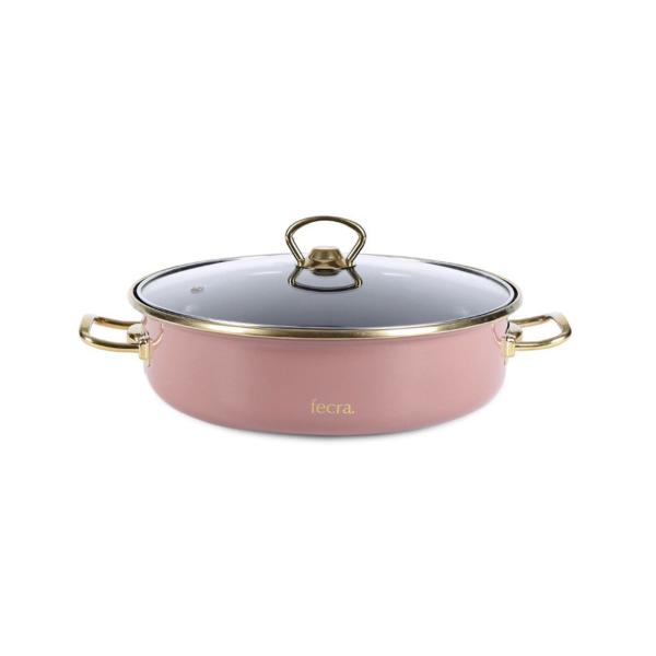 Fecra Emaye 7 Parça Tencere Seti Rose Gold