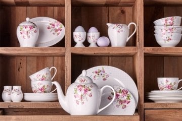 Rosy 44 Parça 6 Kişilik Kahvaltı Takımı