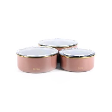 Fecra Emaye 10 Parça Rose Gold Kahvaltı Seti
