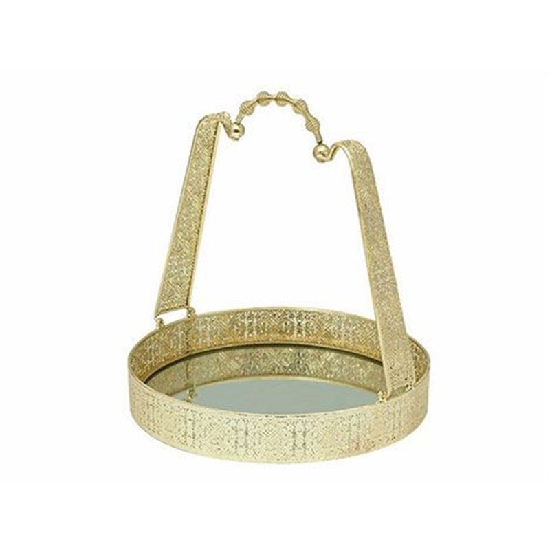 Biev NHC010 // Metal Aynalı Tepsi 32X31X34cm