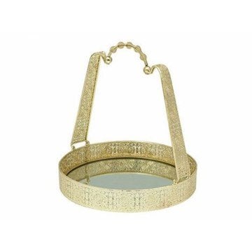 Biev NHC010 // Metal Aynalı Tepsi 32X31X34cm