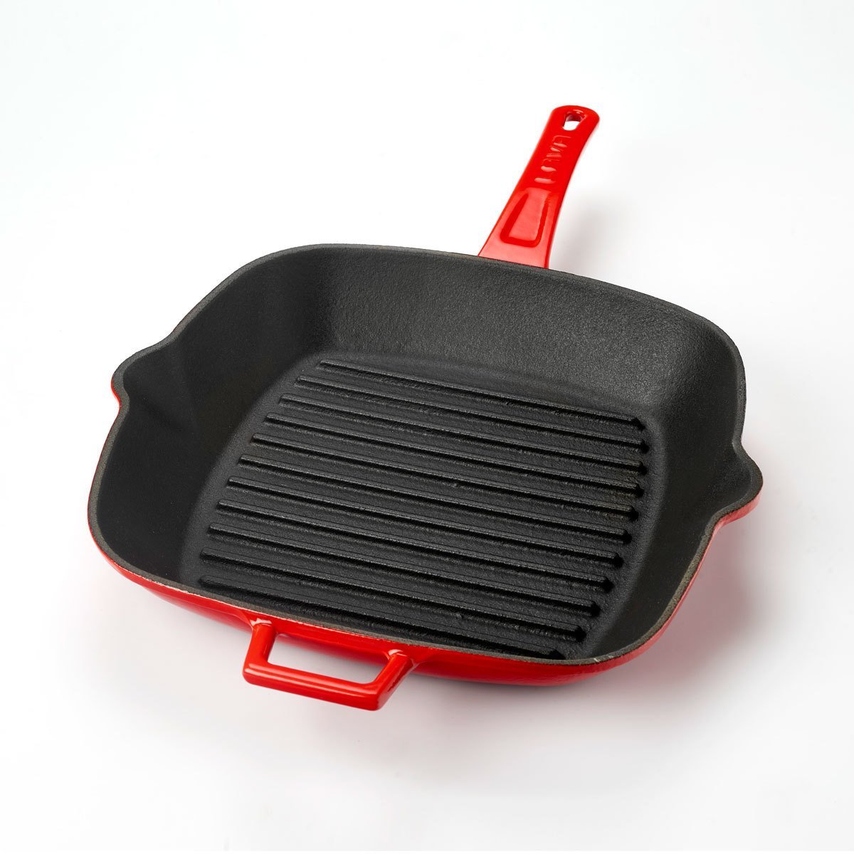 Lava Döküm 26 Cm Izgara Tava Metal Saplı Kırmızı