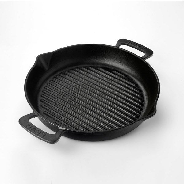 Lava Döküm 32 Cm Izgara Tava Metal Saplı