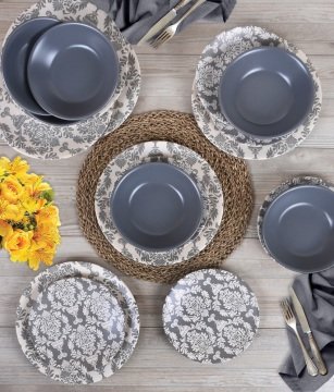 Keramika Takım Yemek Ege/Hitit 18 Parça Mat Renkli