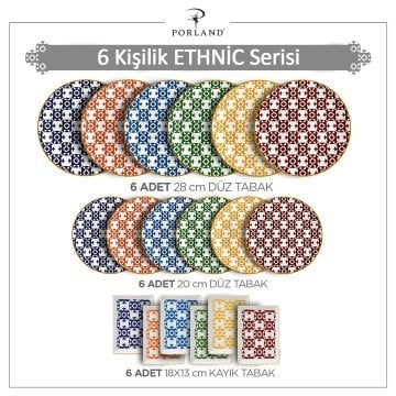 Porland Ethnical 18 Parça Servis Takımı