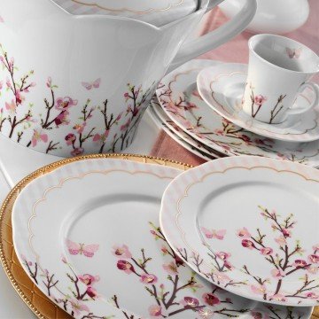 Kütahya Porselen Lindos 83 Parça 8561 Desen Yemek Takımı