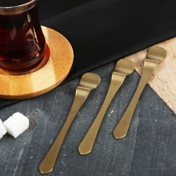 Fecra Gold Saten Çay Kaşığı