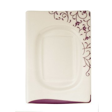 Kütahya Porselen Square Bone 84 Parça 65106 Desenli Yemek Takımı