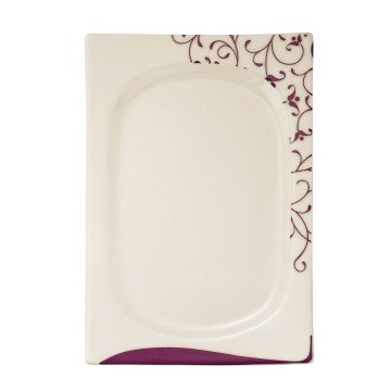 Kütahya Porselen Square Bone 84 Parça 65106 Desenli Yemek Takımı