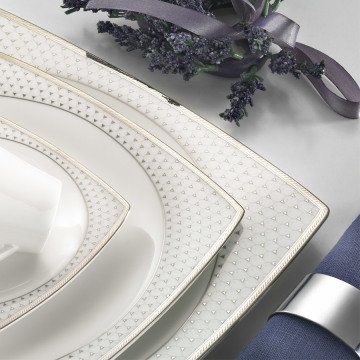 Kütahya Porselen Aliza Bone 83 Parça 66101 Desenli Yemek Takımı