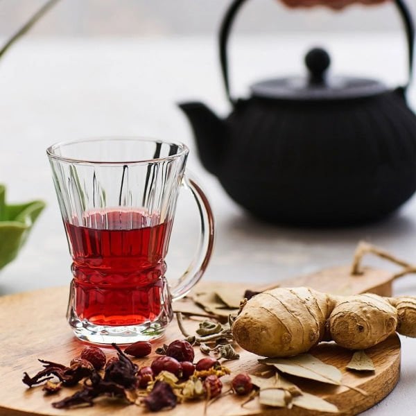 Lav Venüs 6'lı Kulplu Çay Bardağı Seti