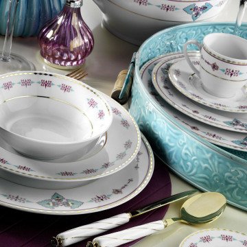 Kütahya Porselen 83 Parça 9297 Desenli Yemek Takımı