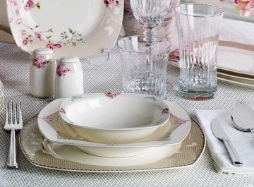 Pierre Cardin Mary Rose 24 Parça Yemek Takımı