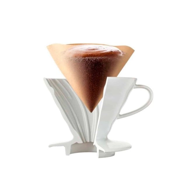 Güral Porselen Porselen V60 Filtre Kahve Demleme Fincanı Dripper