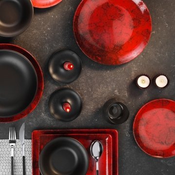 Kütahya Porselen Teos 26 Parça Yemek Seti DG 321