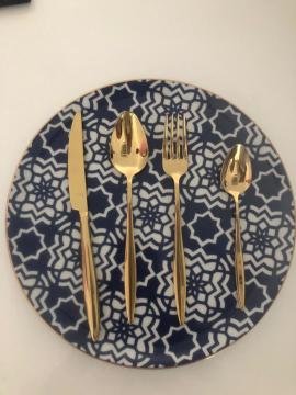 Aryıldız Elegant Gold Pvd 24 Parça Çatal Kaşık Bıçak Takımı