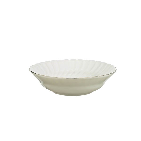 Kütahya Porselen Bone Lilyum 24 Parça Platin Fileli Yemek Takımı