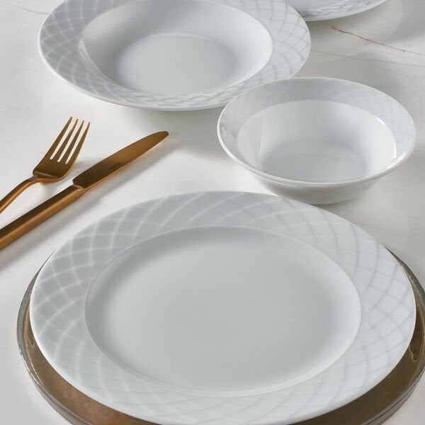 Güral Porselen Alfa 51 Parça Yemek Takımı Filesiz