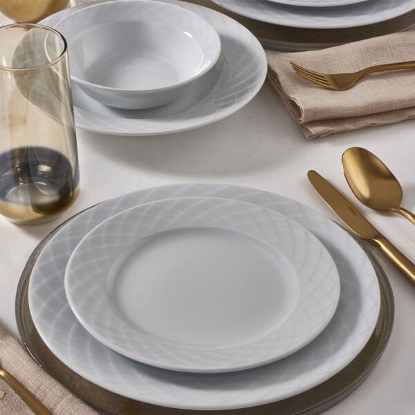 Güral Porselen Alfa 51 Parça Yemek Takımı Filesiz