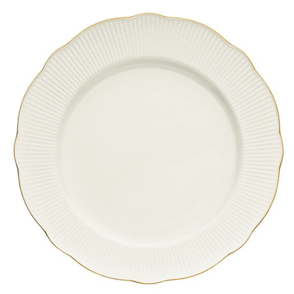 Kütahya Porselen Bone İlay Altın Fileli 24 Parça Yemek Seti