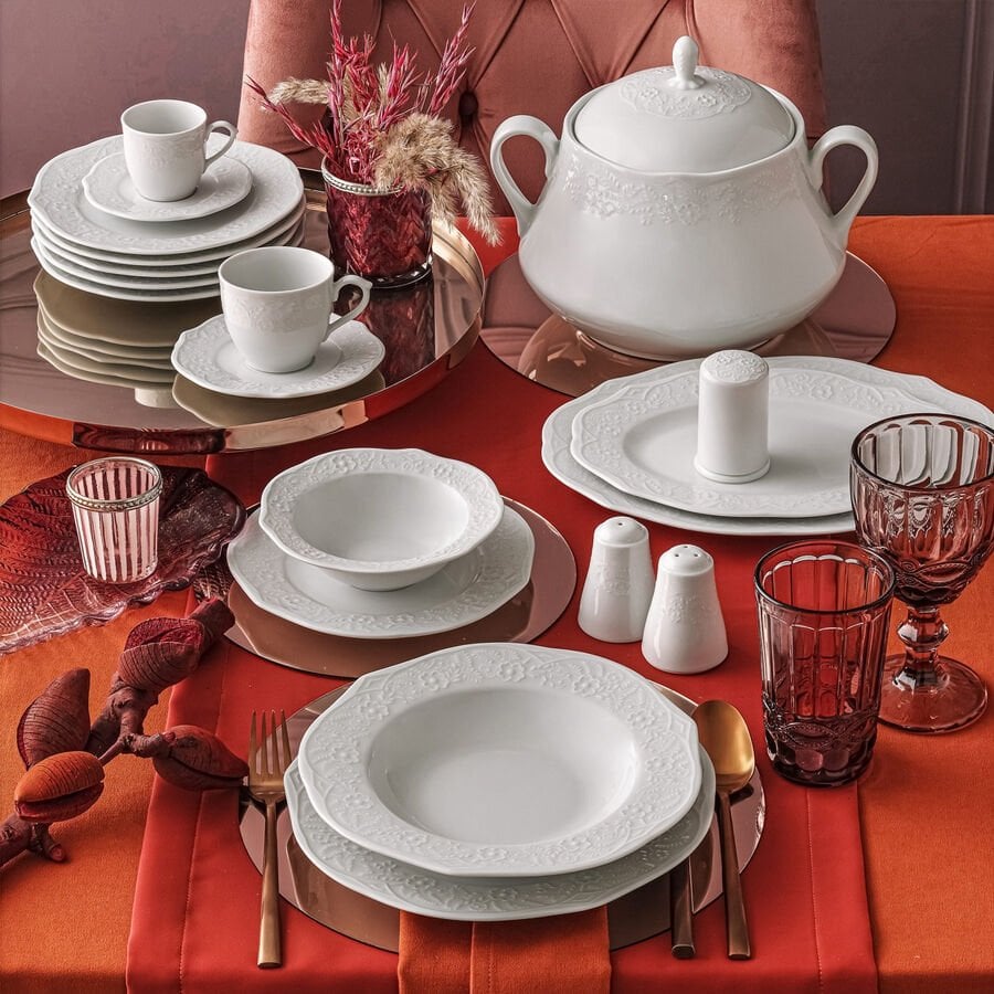 Güral Porselen Ottoman 83 Parça Yemek Takımı