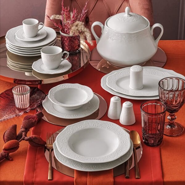 Güral Porselen Ottoman 83 Parça Yemek Takımı