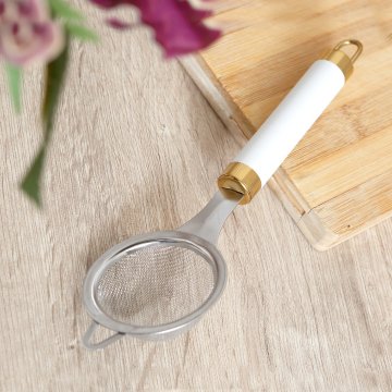 Fecra Beyaz Gold Çay Süzgeçi