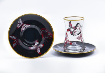Kelebek 12 Parça Çay Seti