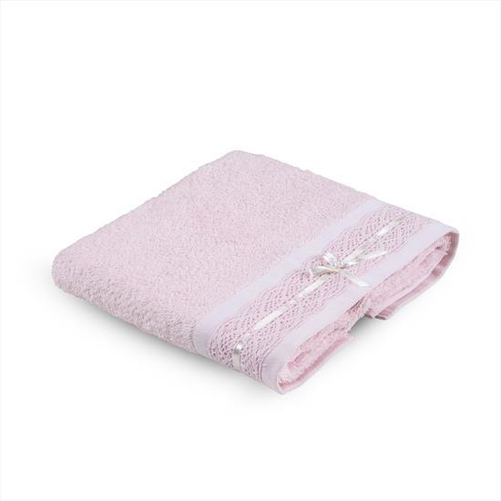 Taç Adria Yüz Havlusu Pembe